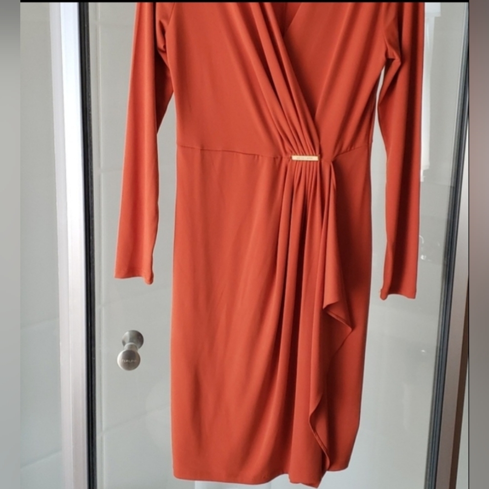 Beautiful burnt orange Michael Kors dress, size S